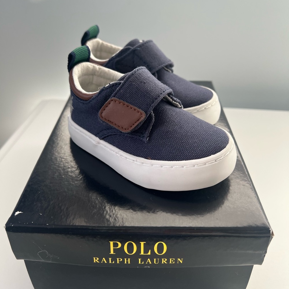 Polo Ralph Lauren Toddler Charter-EZ Sneakers Navy 4T